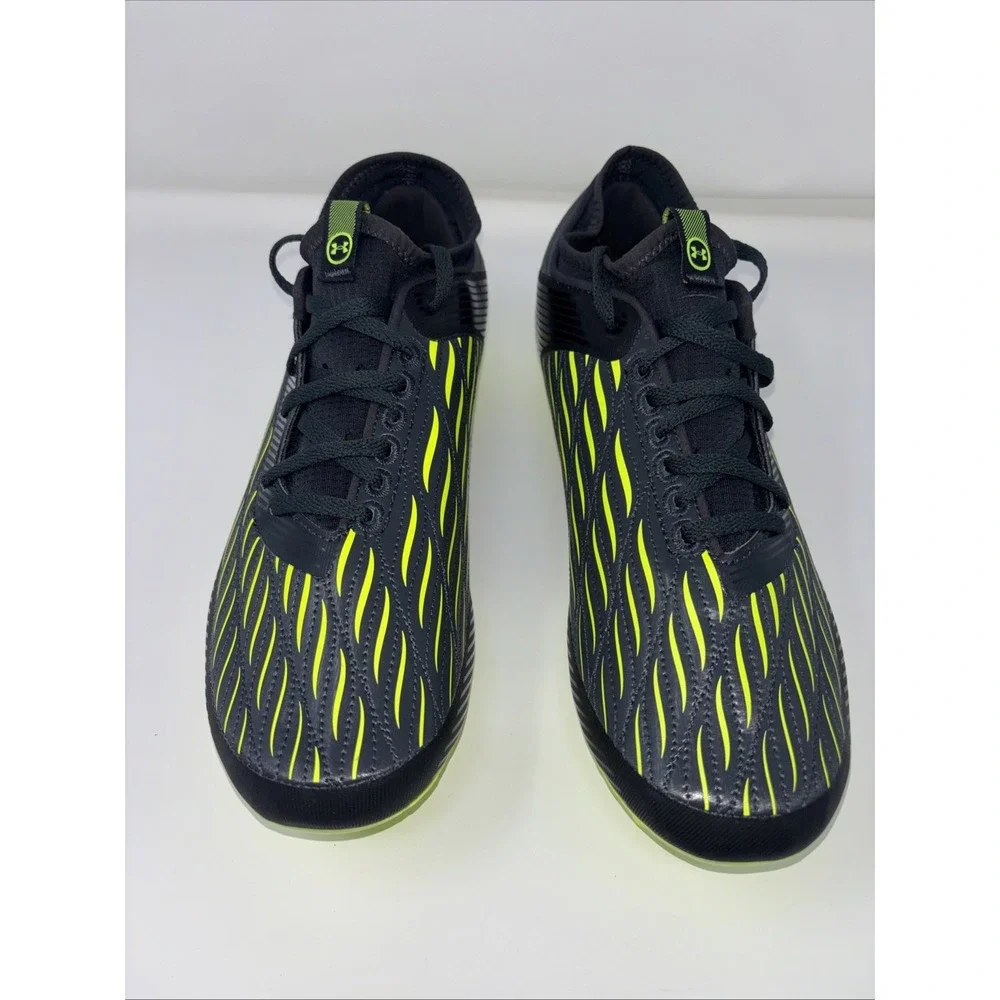 Under Armour Magnetico Select 4 FG Cleats Men Sz10, Black Yellow Molded